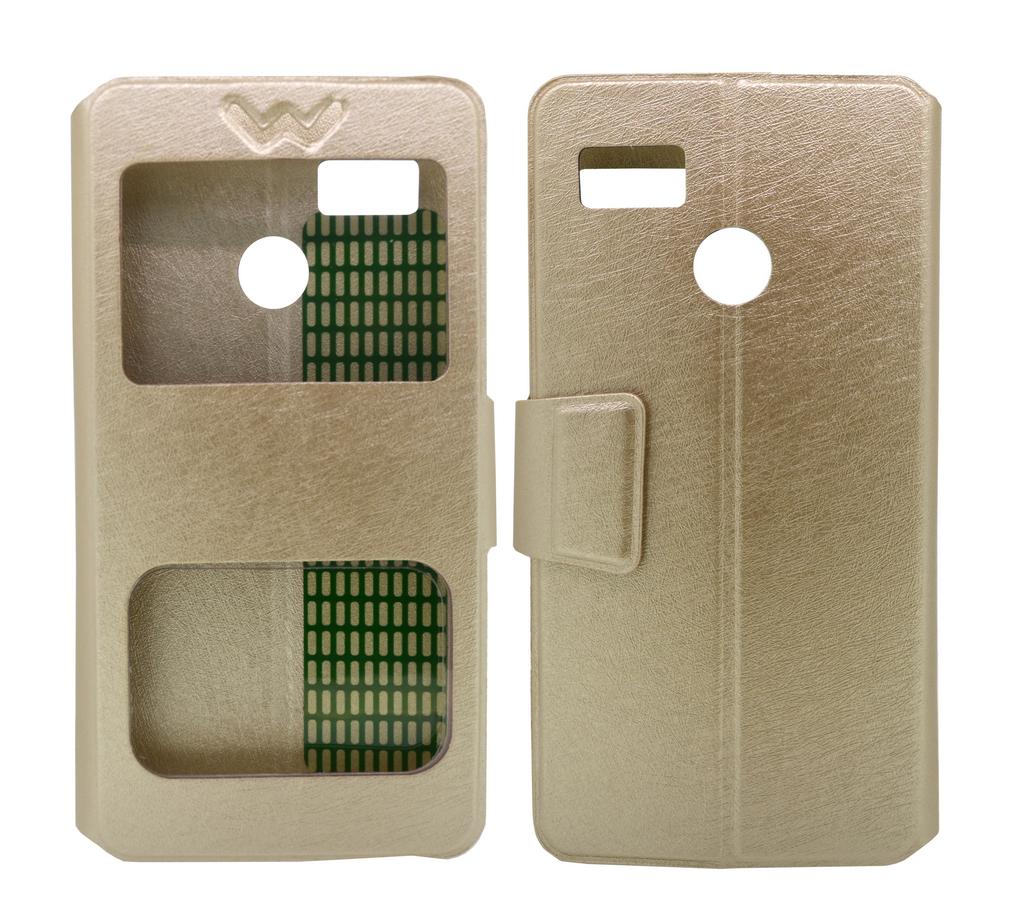 Θήκη Book S-View Ancus Stick it F Series για Hisense F17 / F17 Pro Χρυσαφί