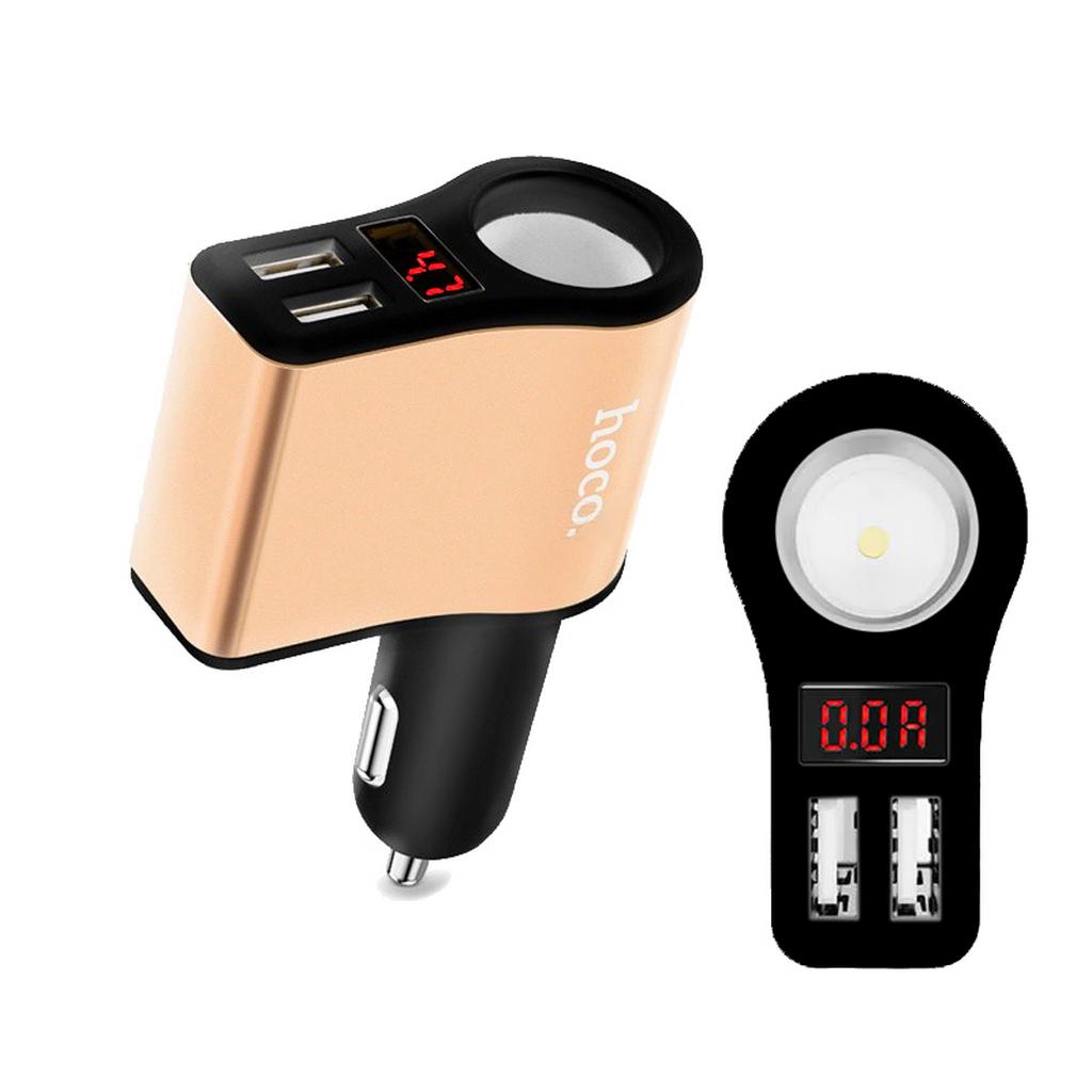 Φορτιστής Αυτοκινήτου Hoco Z10 Dual USB Fast Charging 5V 120W και Είσοδο 12/24V Μαύρος