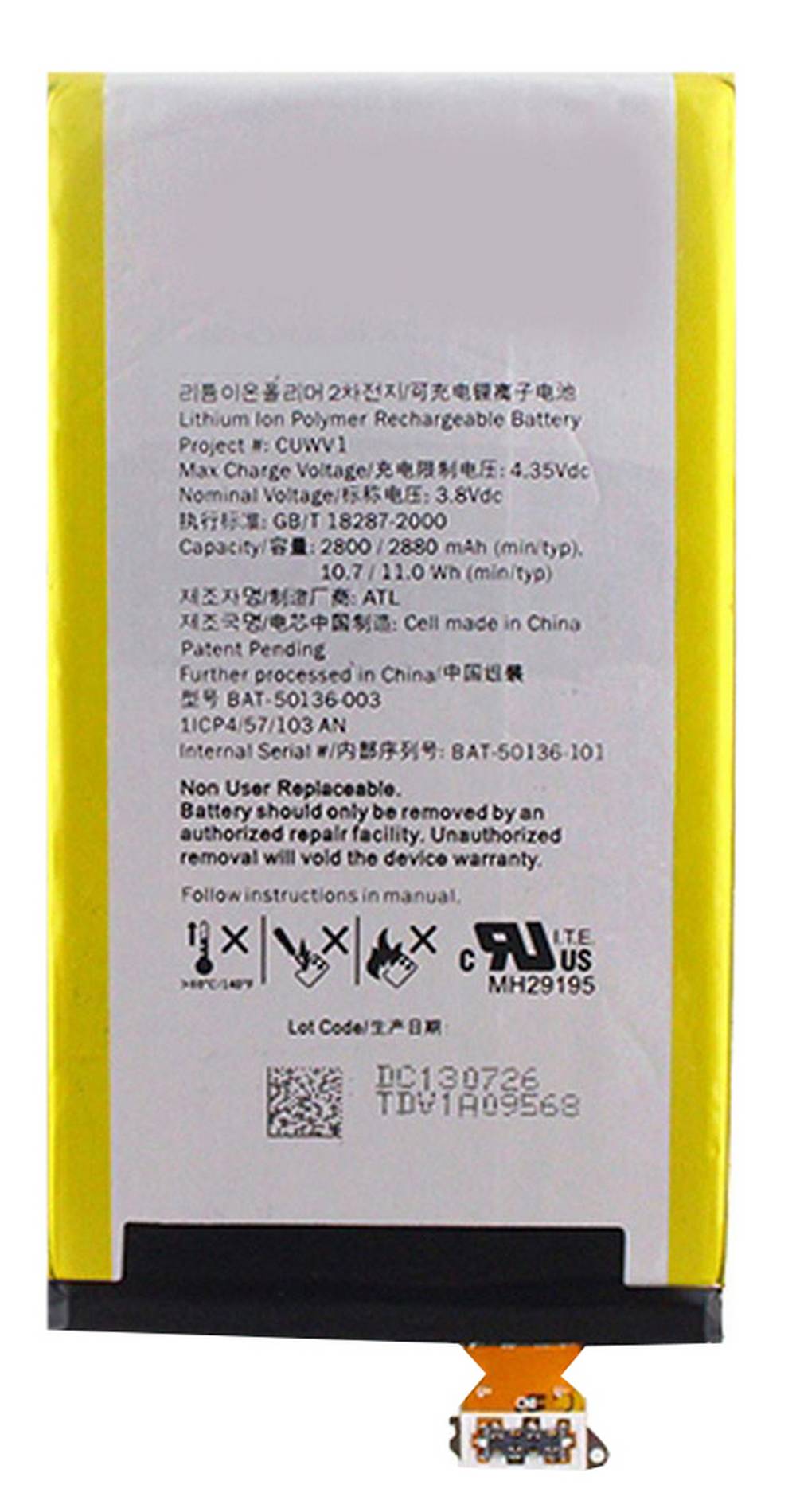 Μπαταρία BlackBerry 50136-003 για Z30 Original Bulk