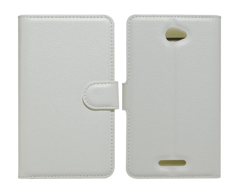 Θήκη Book Ancus Teneo για Sony Xperia E4/E4 Dual TPU Λευκή