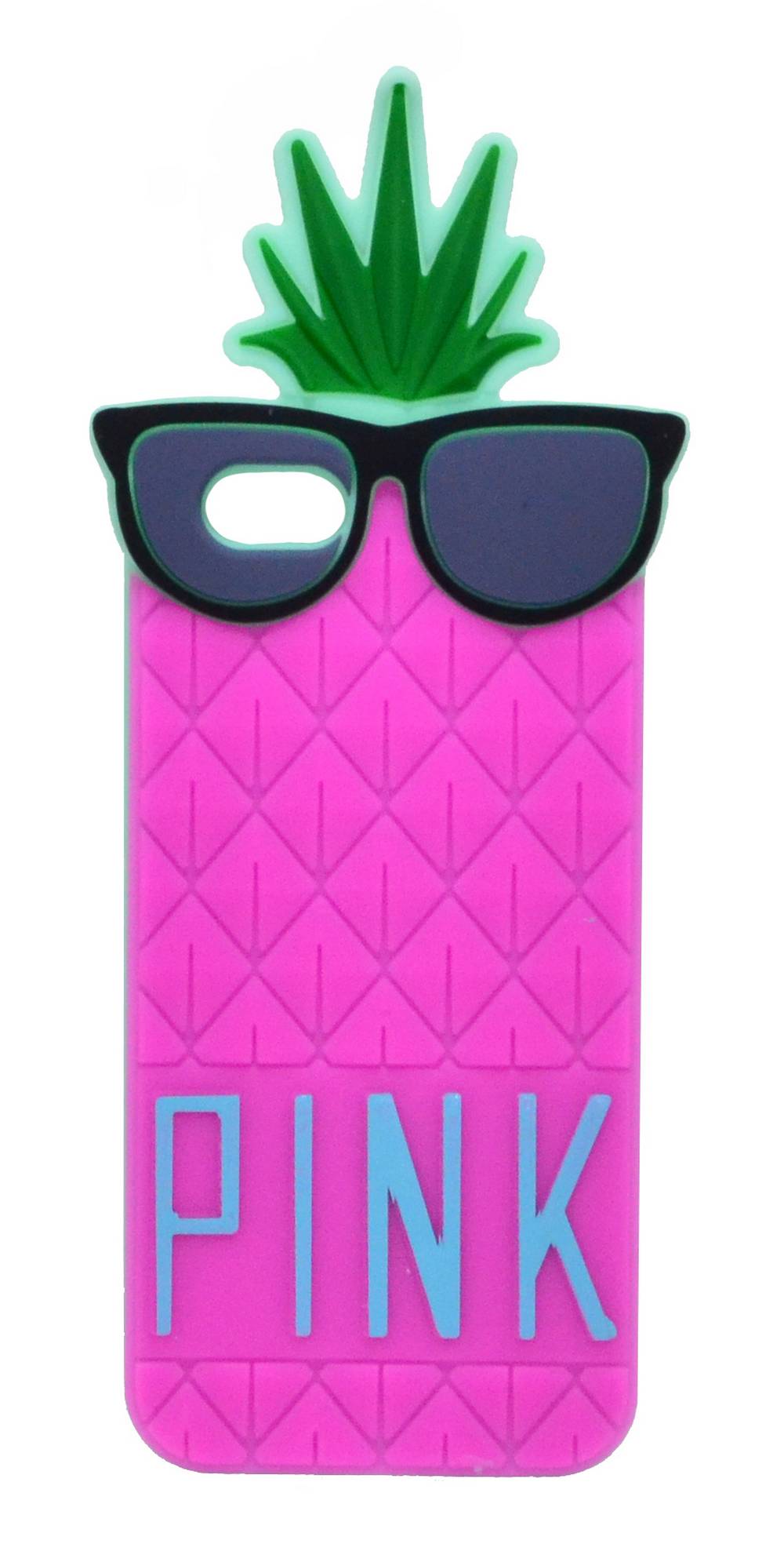 Θήκη Σιλικόνης Ancus Pineapple για Apple iPhone 6/6S Φούξια