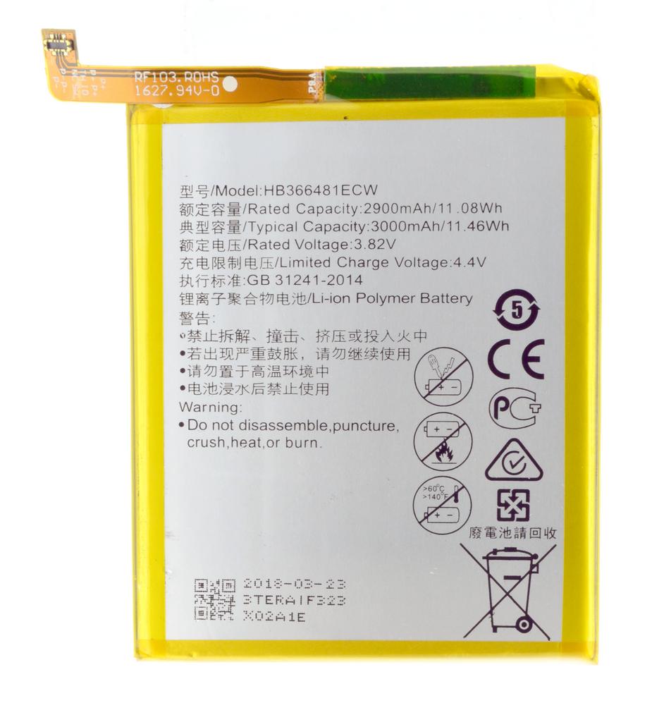 Μπαταρία για Huawei P9 / P9 Lite HB366481ECW 3000 mAh, Li-ion, 3.8V Bulk