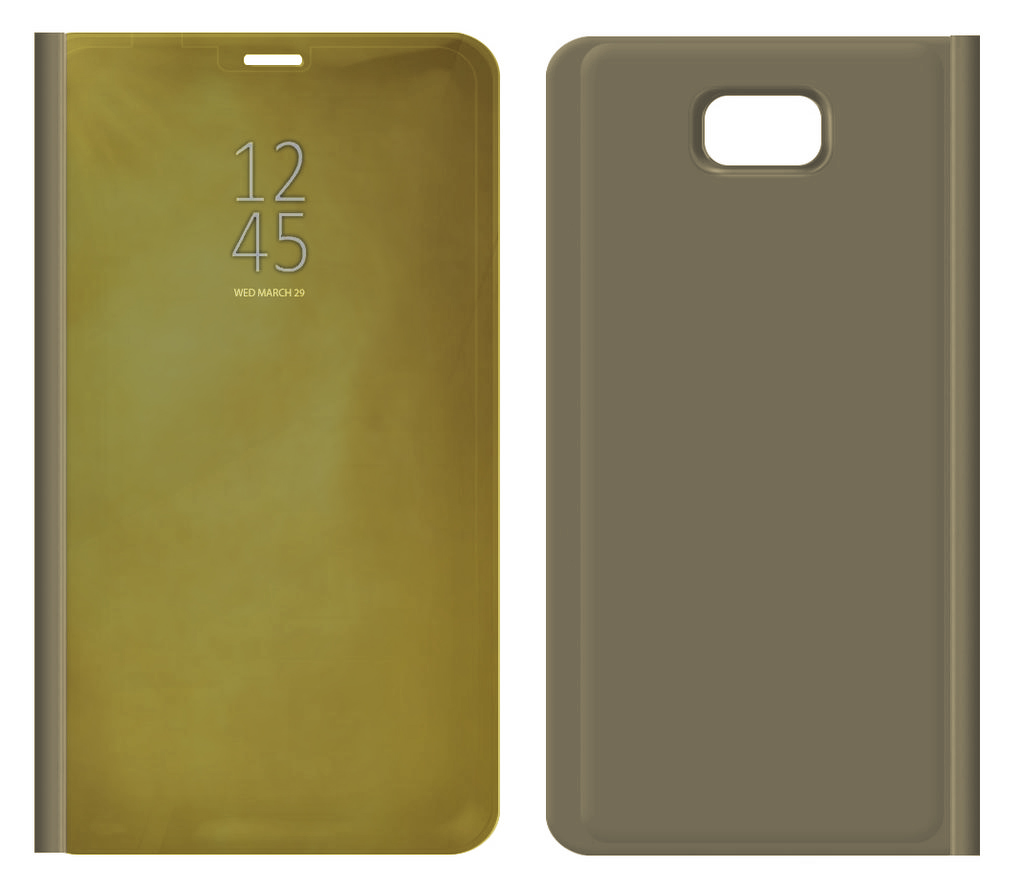 Θήκη Book Kview Standing Cover για Samsung SM-G611F Galaxy J7 Prime 2 Χρυσαφί