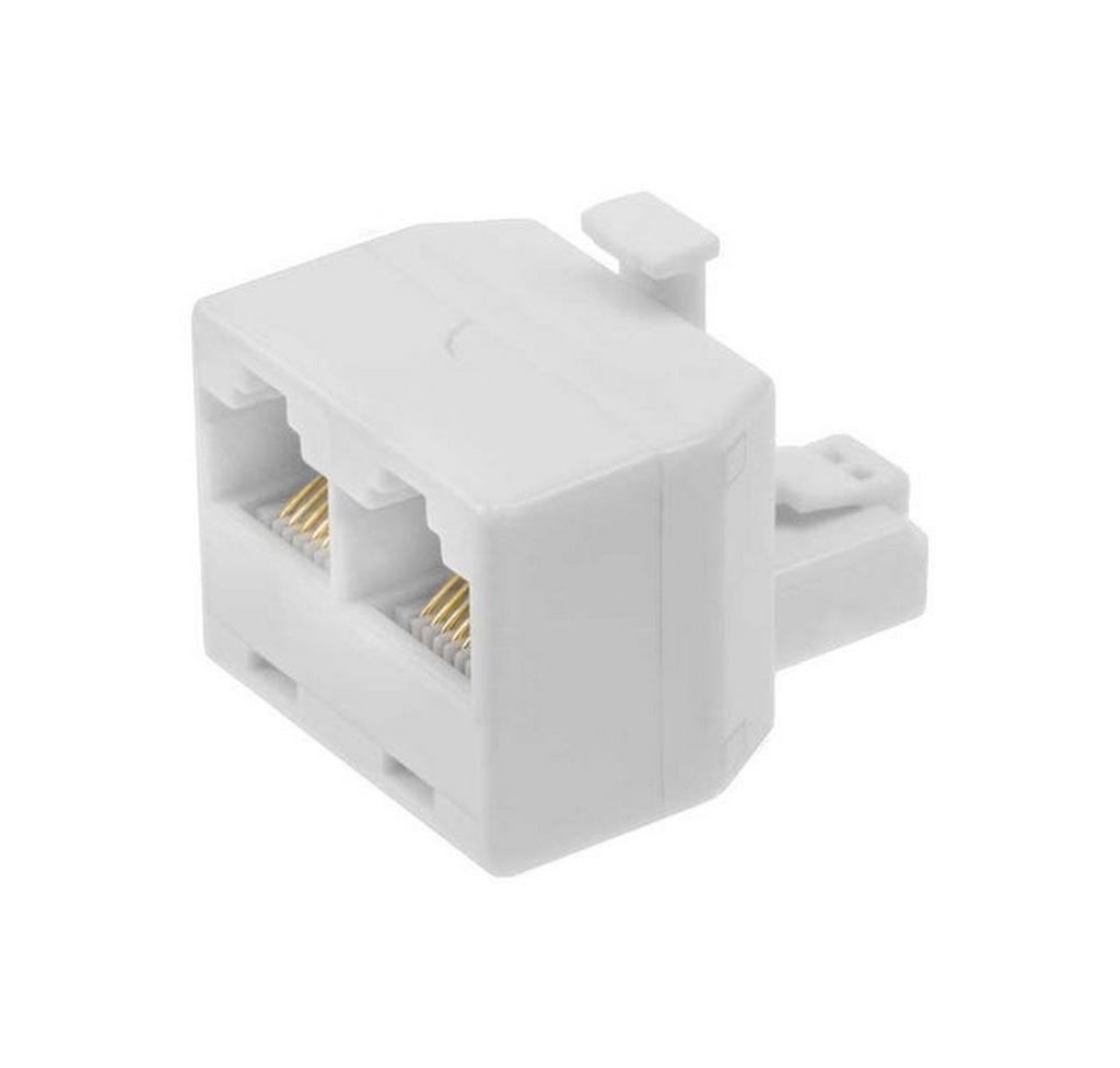 Πρίζα Τηλεφώνου RJ11 Αρσενικό σε 2x Θηλυκό