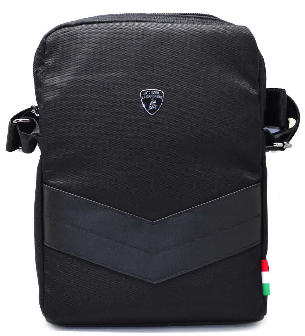 Τσαντάκι Ώμου Lamborghini για Apple iPad 3/4 και Tablet έως 9.7" Μαύρο (16.5 cm x 25 cm)