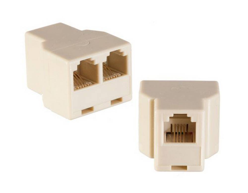 Πρίζα Τηλεφώνου RJ11 Θηλυκό σε 2x Θηλυκό