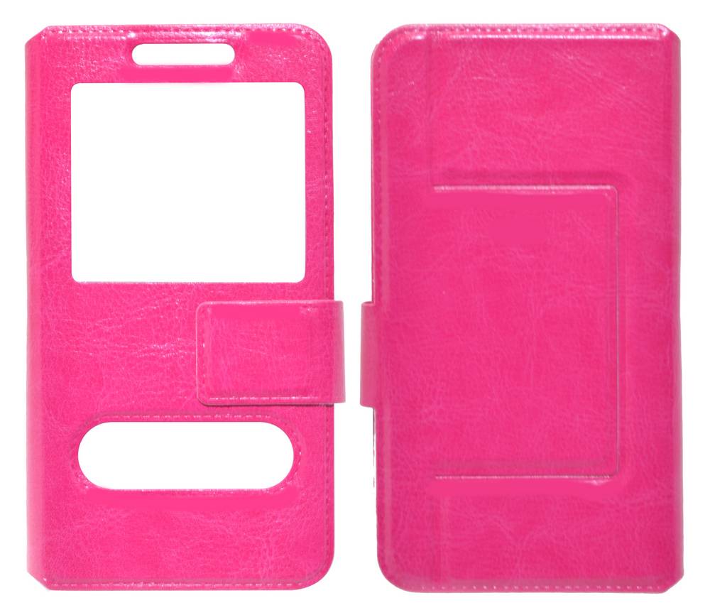 Θήκη Book S-View Ancus Stick it Universal για Smartphone 4.0" - 4.5" Φούξια