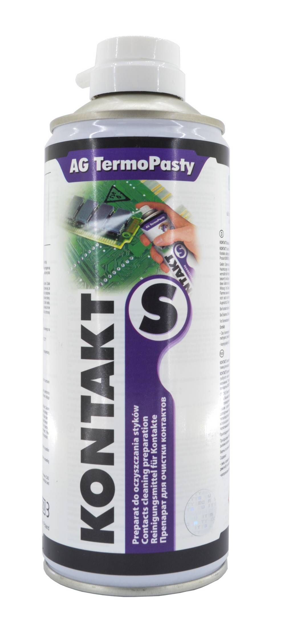 Σπρέϊ Καθαριστικό Επαφών TermoPasty Kontakt S 400ml με Βουρτσάκι Κατάλληλο για Ηλεκτρονικά Κυκλώματα και Επαφές