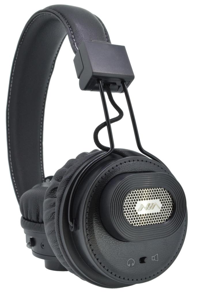 Bluetooth Ακουστικά Stereo NIA Foldable NIA-X5SP Μαύρα με Μικρόφωνο, Ραδιόφωνο FM, Audio In και MP3 Player με Κάρτα Μνήμης Micro SD
