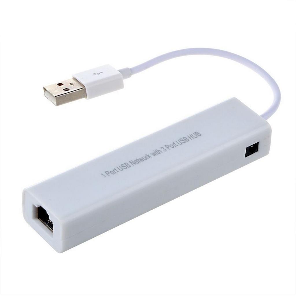 Εξωτερική Κάρτα Δικτύου Mobilis USB Fast Ethernet με Usb Hub 3 Υποδοχών