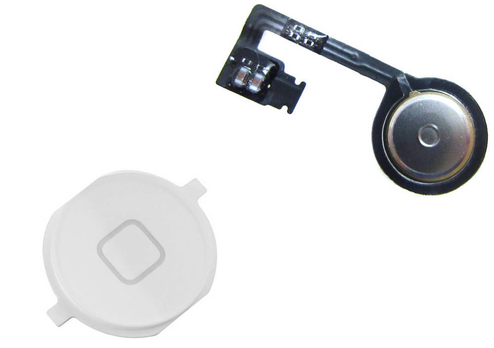 Σέτ Κεντρικού Πλήκτρου Apple iPhone 4S Λευκό Original