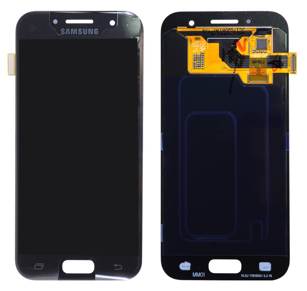 Γνήσια Οθόνη & Μηχανισμός Αφής Samsung SM-A320F Galaxy A3 (2017) Μαύρο GH97-19732A; GH97-19753A