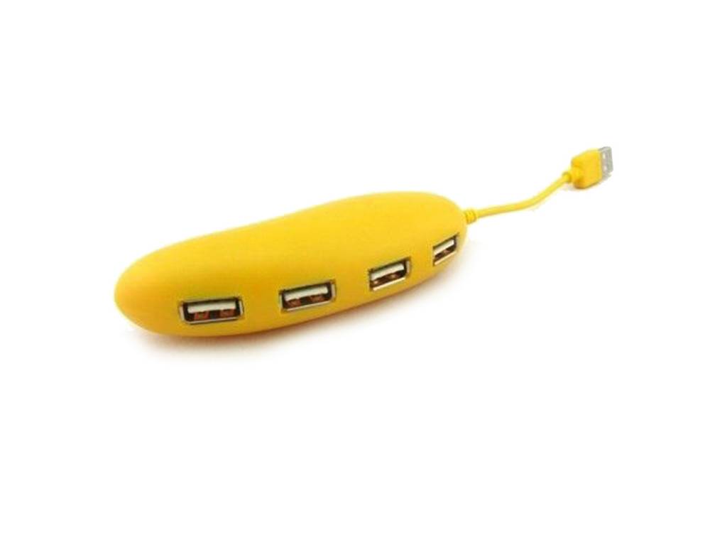 USB 2.0 Hub Mango 4 Θέσεων Κίτρινο