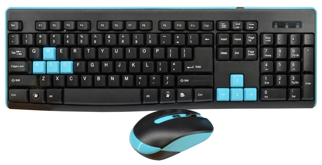 Πληκτρολόγιο Wireless Mobilis GK400  με Ασύρματο Ποντίκι 4 Κουμπιών  Μαύρο