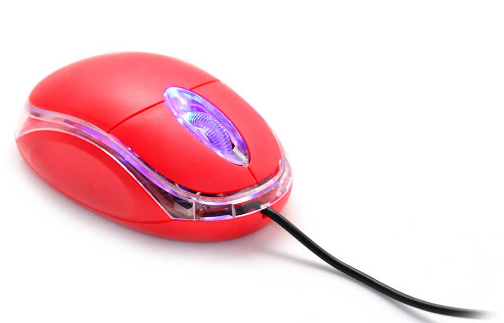 Ενσύρματο Ποντίκι Mobilis 1312 με 3 Πλήκτρα και 1200 DPI Κόκκινο