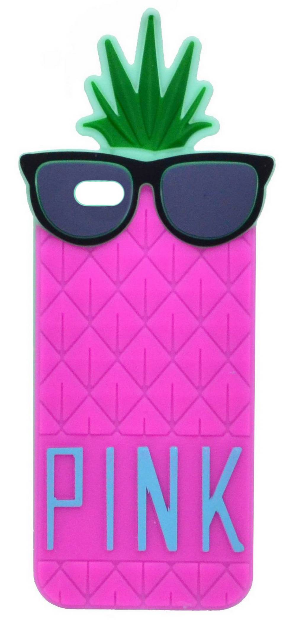 Θήκη Σιλικόνης Ancus Pineapple για Apple iPhone 6 Plus/6S Plus Φούξια