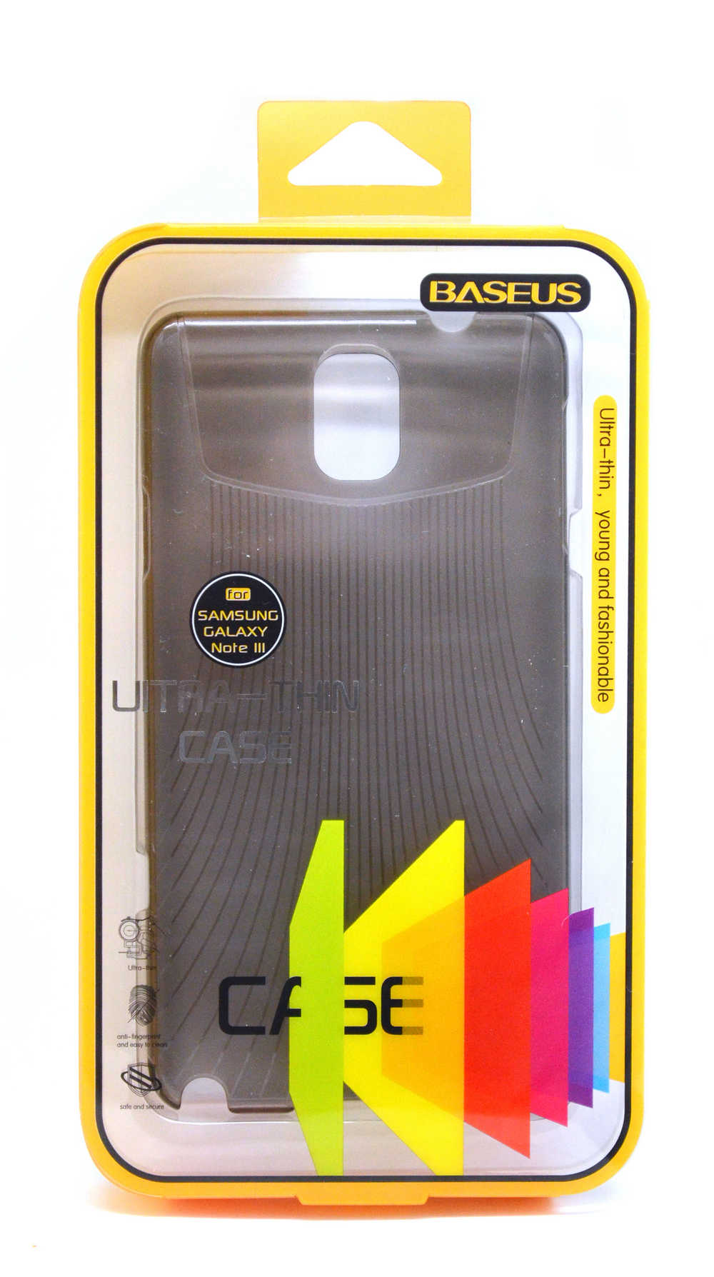 Θήκη Ultra Thin Baseus για Samsung N9005 Galaxy Note 3 ( Note III ) Smoke + 1x Screen Protector Baseus Ultra Clear Anti-Fingerprint