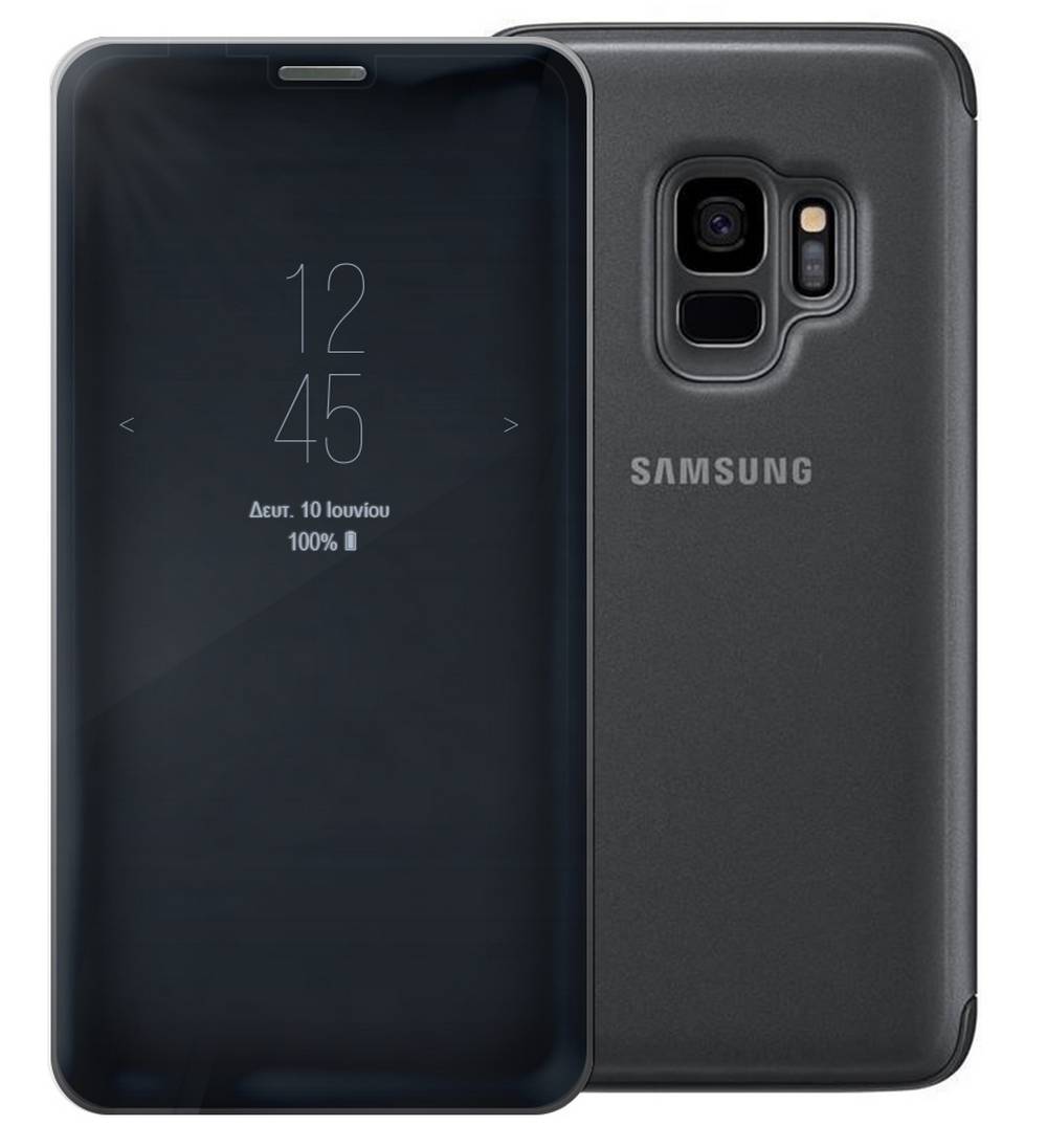 Θήκη Book Samsung Clear View Standing Cover EF-ZG965CBEGWW για SM-G965 Galaxy S9+ Μαύρη