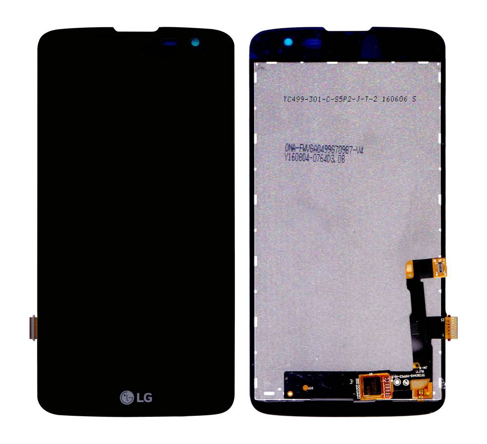 Γνήσια Οθόνη & Μηχανισμός Αφής LG K7 X210 Μαύρο EAT63353901