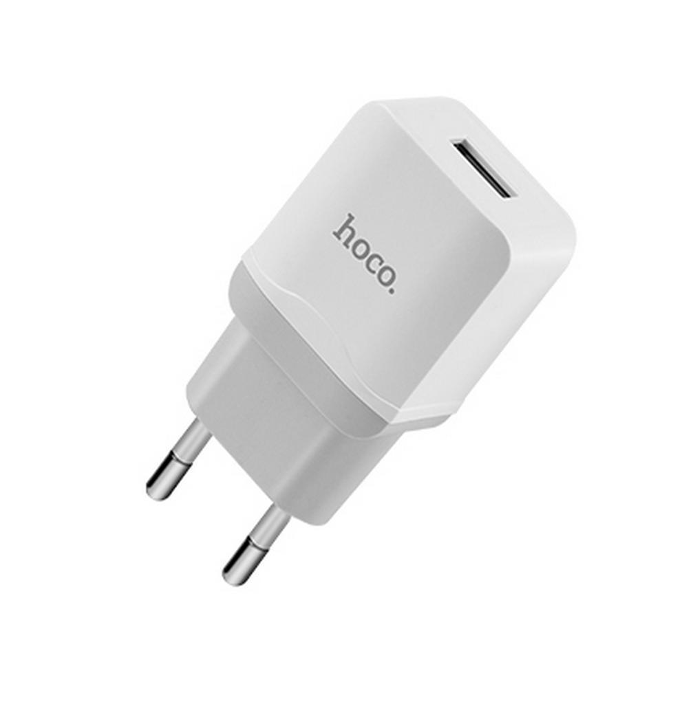 Φορτιστής Ταξιδίου Hoco C22A Little Superior Single USB Fast Charging 5V/2.4A Λευκός