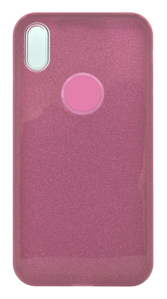 Θήκη Faceplate 3-in-1 Strass για Apple iPhone X / XS Ροζ