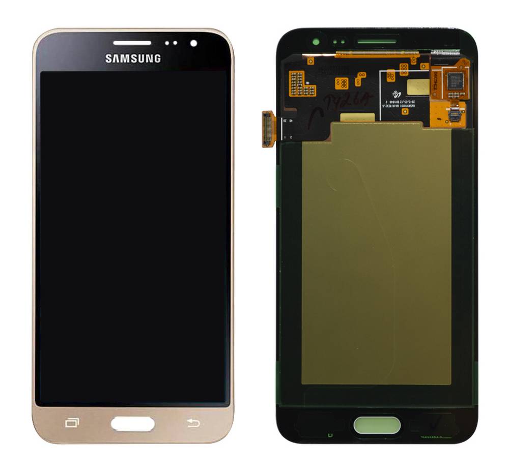 Γνήσια Οθόνη & Μηχανισμός Αφής Samsung SM-J320F Galaxy J3 (2016) Χρυσαφί GH97-18414B, GH97-18748B