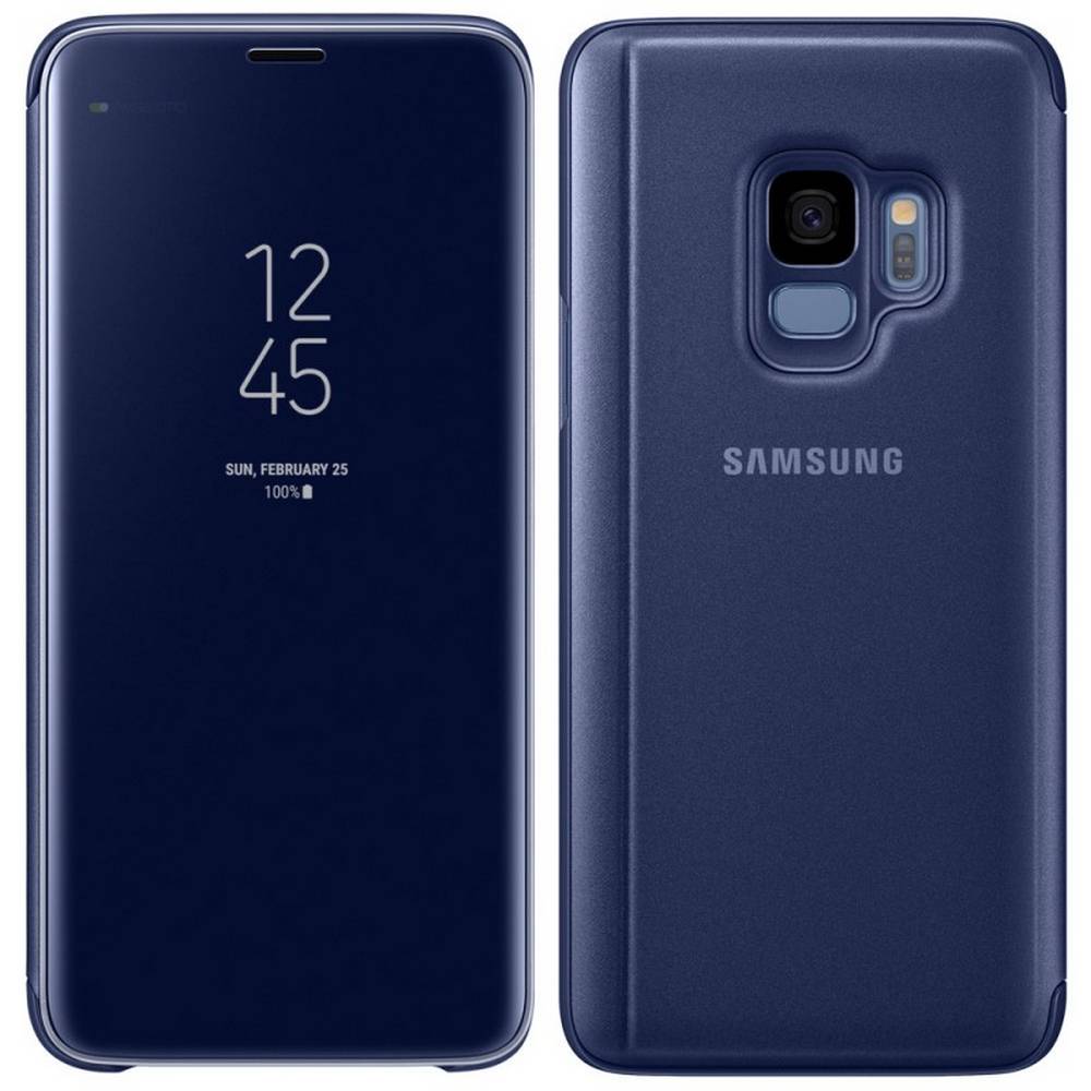 Θήκη Book Samsung Clear View Standing Cover EF-ZG960CLEGWW για SM-G960 Galaxy S9 Μπλε