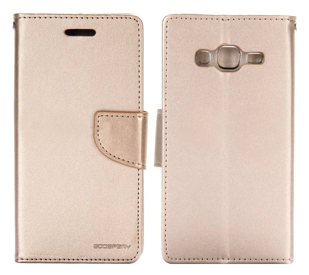 Θήκη Book Goospery Bravo Diary για Samsung SM-J210F Galaxy J2 (2016) Χρυσαφί by Mercury