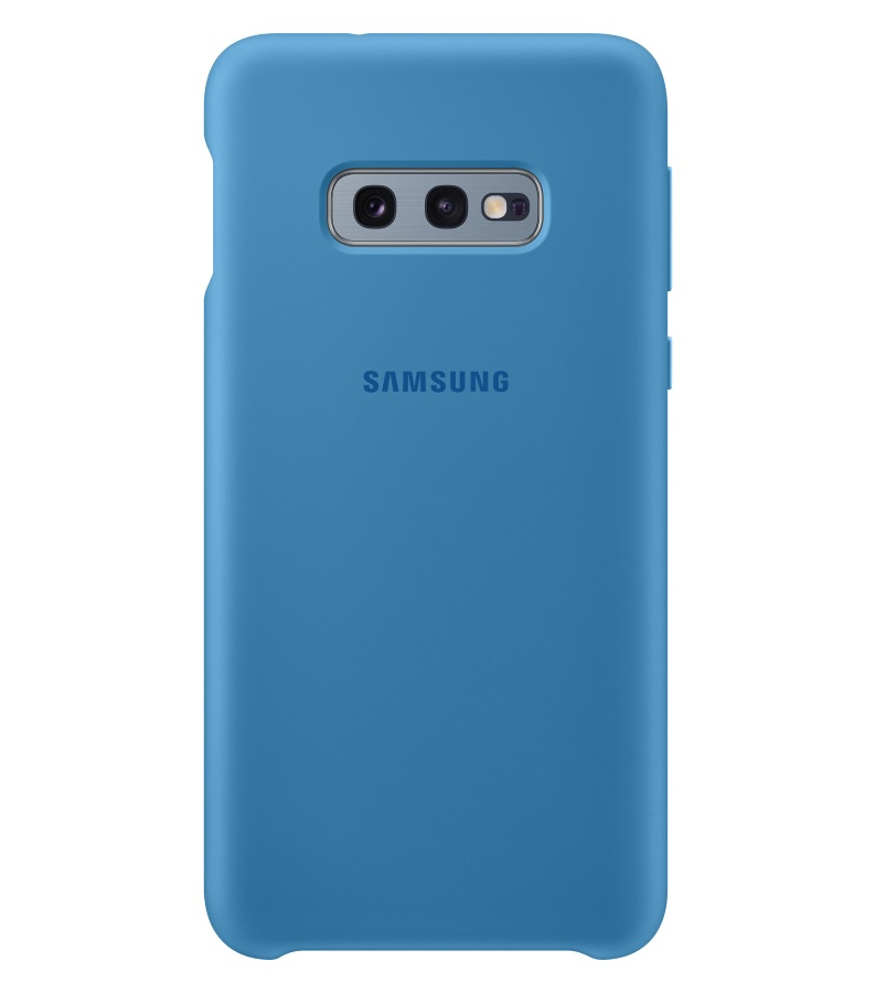 Θήκη Faceplate Samsung Silicone Cover EF-PG970TLEGWW για SM-G970 Galaxy S10e Μπλε