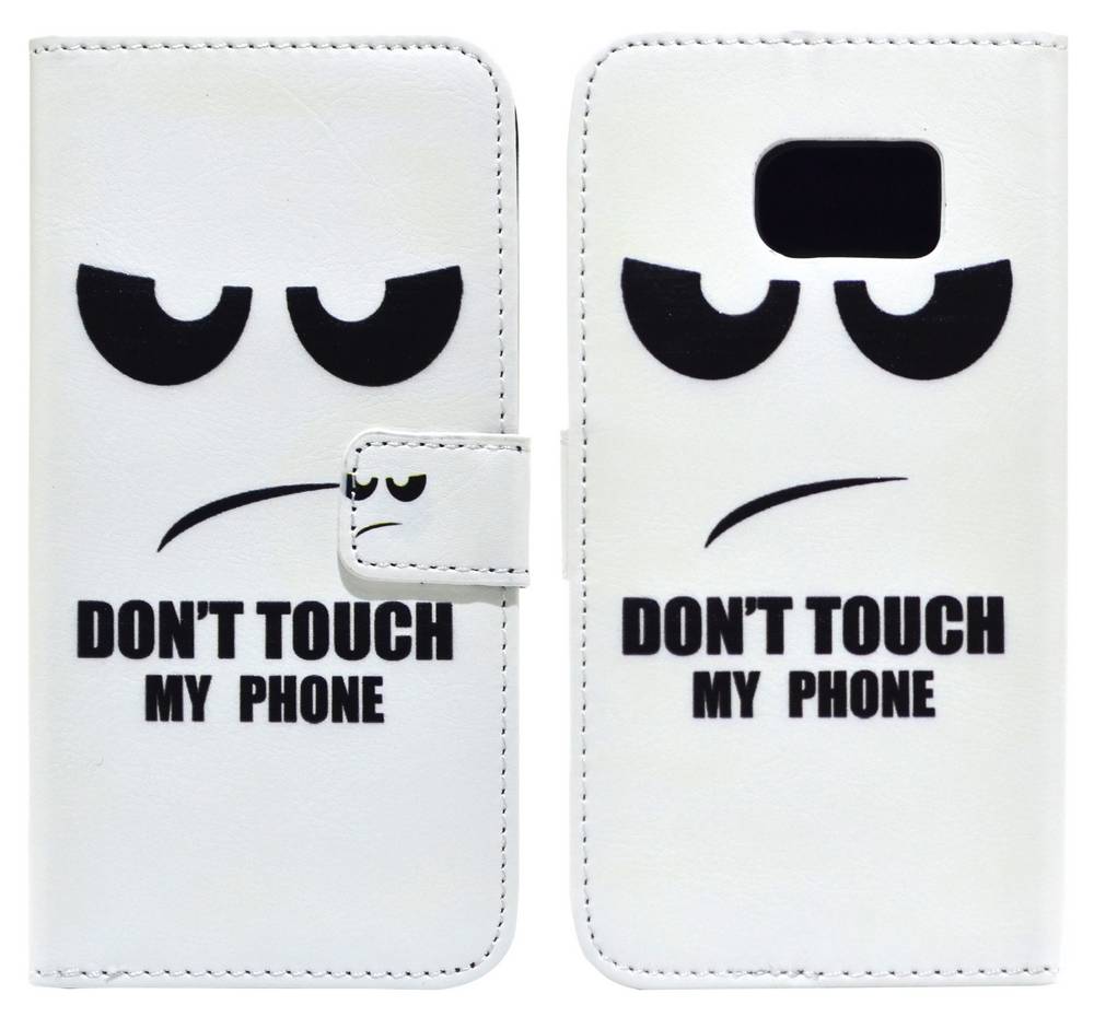 Θήκη Book Ancus Art Collection για Samsung SM-G925 Galaxy S6 Edge Don't Touch My Phone