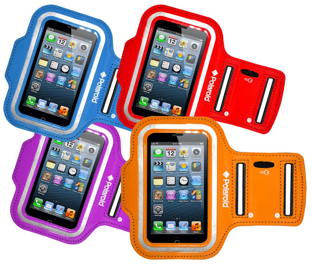 Θήκη Μπράτσου Polaroid Sport Sleeve για Apple iPhone SE/5/5S/5C και Συμβατά Τηλέφωνα, Διαφόρων Χρωμάτων