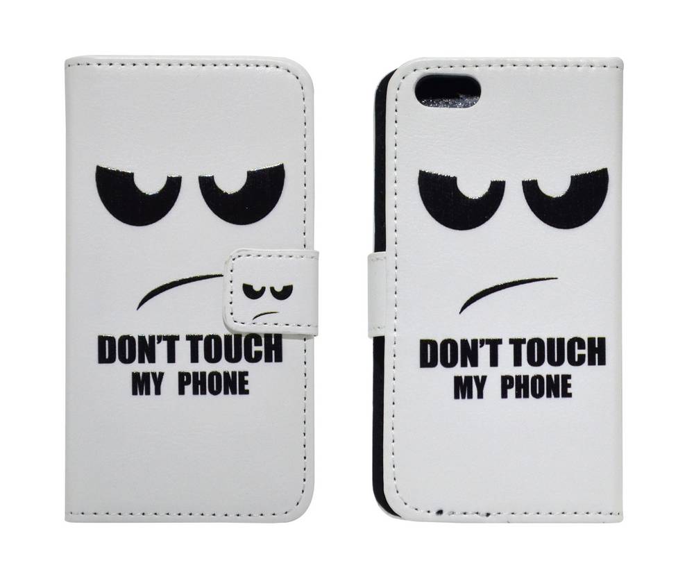 Θήκη Book Ancus Art Collection για Apple iPhone SE/5/5S Don't Touch My Phone