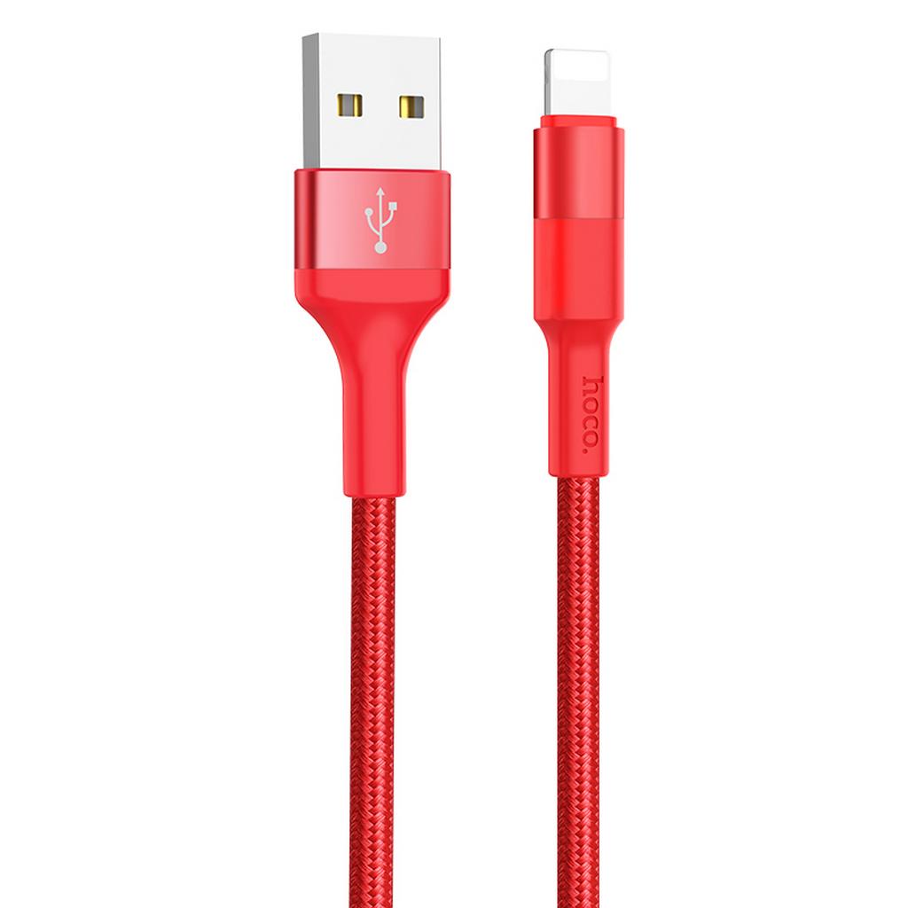 Καλώδιο σύνδεσης Hoco X26 Xpress USB σε Lightning Fast Charging 2A Κόκκινο 1μ