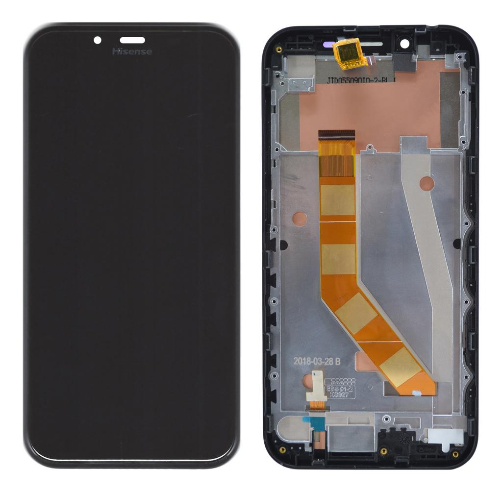 Γνήσια Οθόνη & Μηχανισμός Αφής Hisense F17 Pro Μαύρο με Πλαίσιο