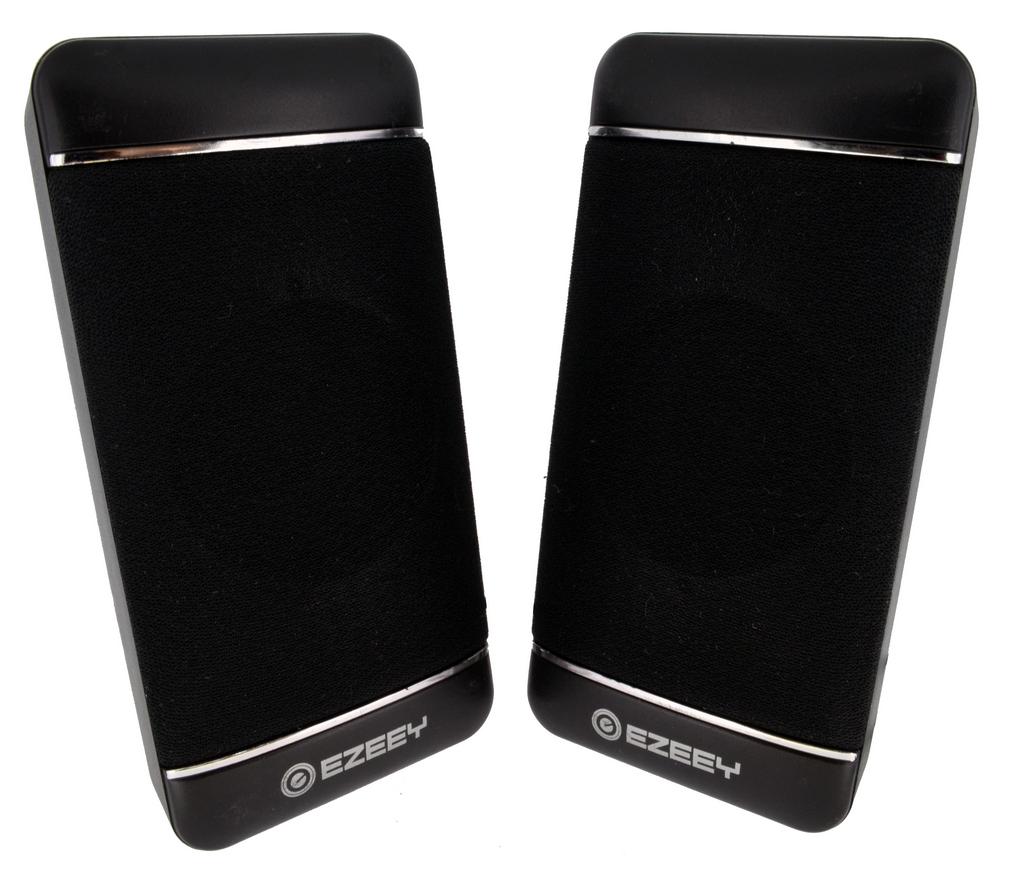 Ηχείο Stereo Multimedia Ezeey S4 με σύνδεση 3.5mm και USB φόρτιση, 2.5W x 2, 4Ω 3W, Μαύρο