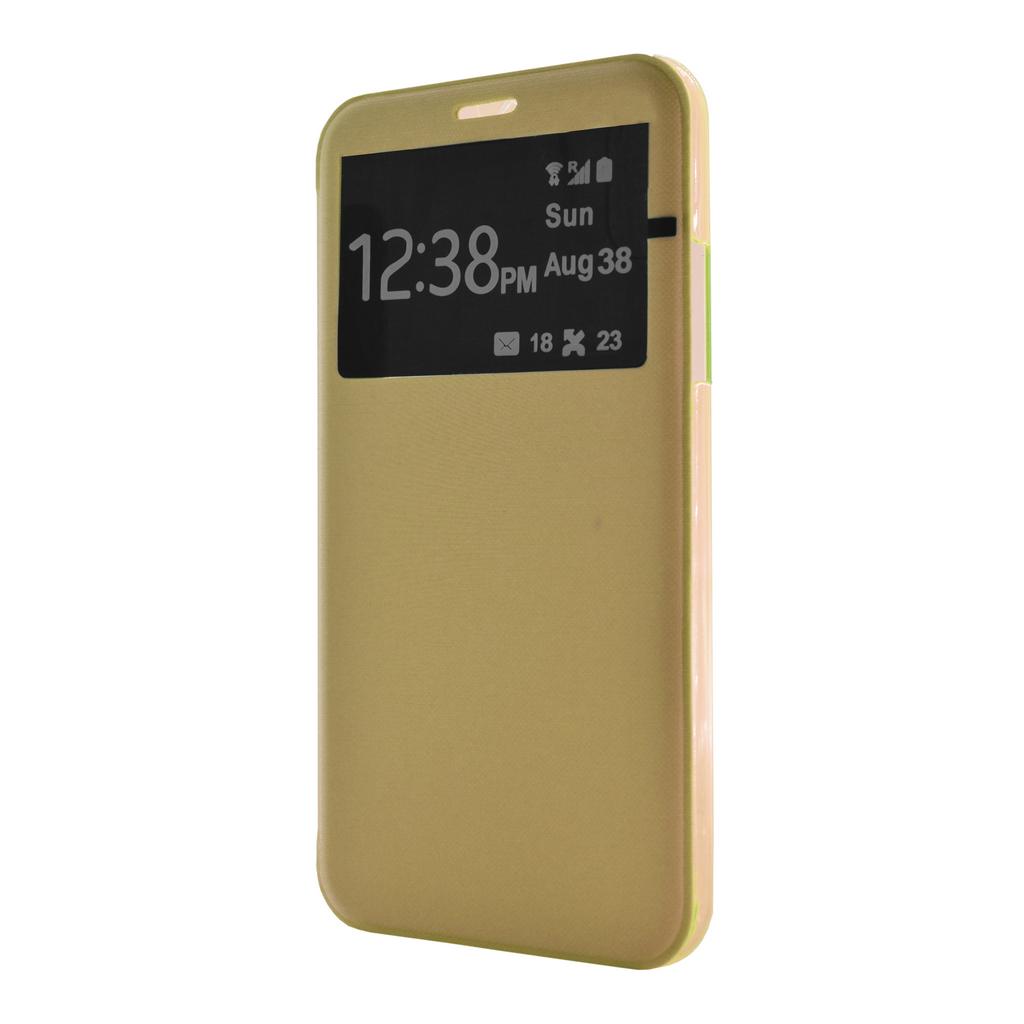 Θήκη Book Ancus S-View Elegance για Apple iPhone 7/8 Χρυσαφί