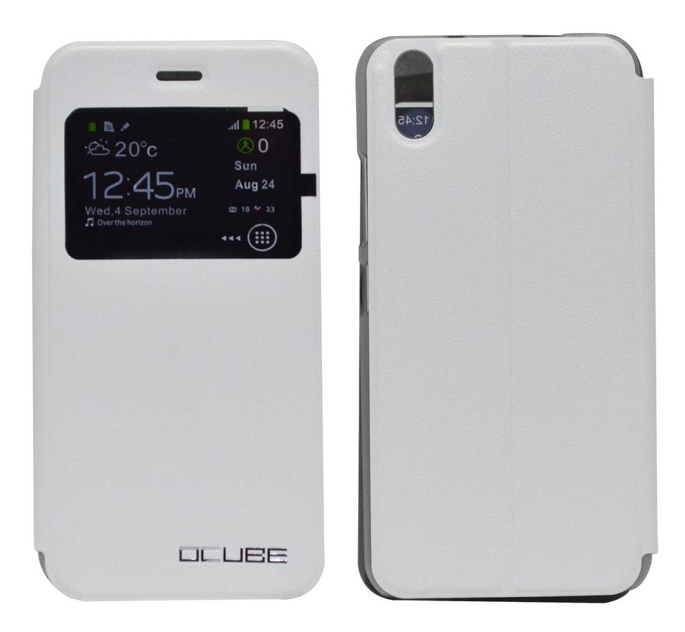 Θήκη Book Ancus S-View για Ulefone Paris/Paris X Λευκή