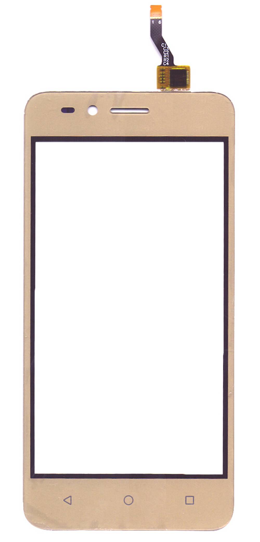 Μηχανισμός Αφής Huawei Y3 II Curved Flex Χρυσαφί χωρίς Κόλλα OEM Type A