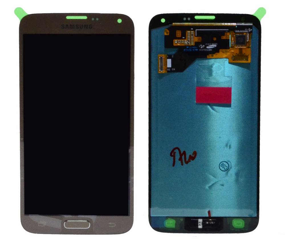 Γνήσια Οθόνη & Μηχανισμός Αφής Samsung SM-G903F Galaxy S5 Neo με Κόλλα Χρυσαφί GH97-17787B