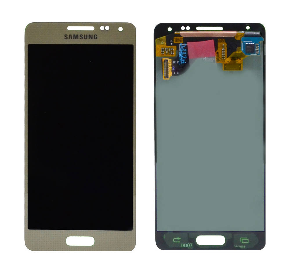 Γνήσια Οθόνη & Μηχανισμός Αφής Samsung SM-G850F Galaxy Alpha με Κόλλα Χρυσαφί GH97-16386B