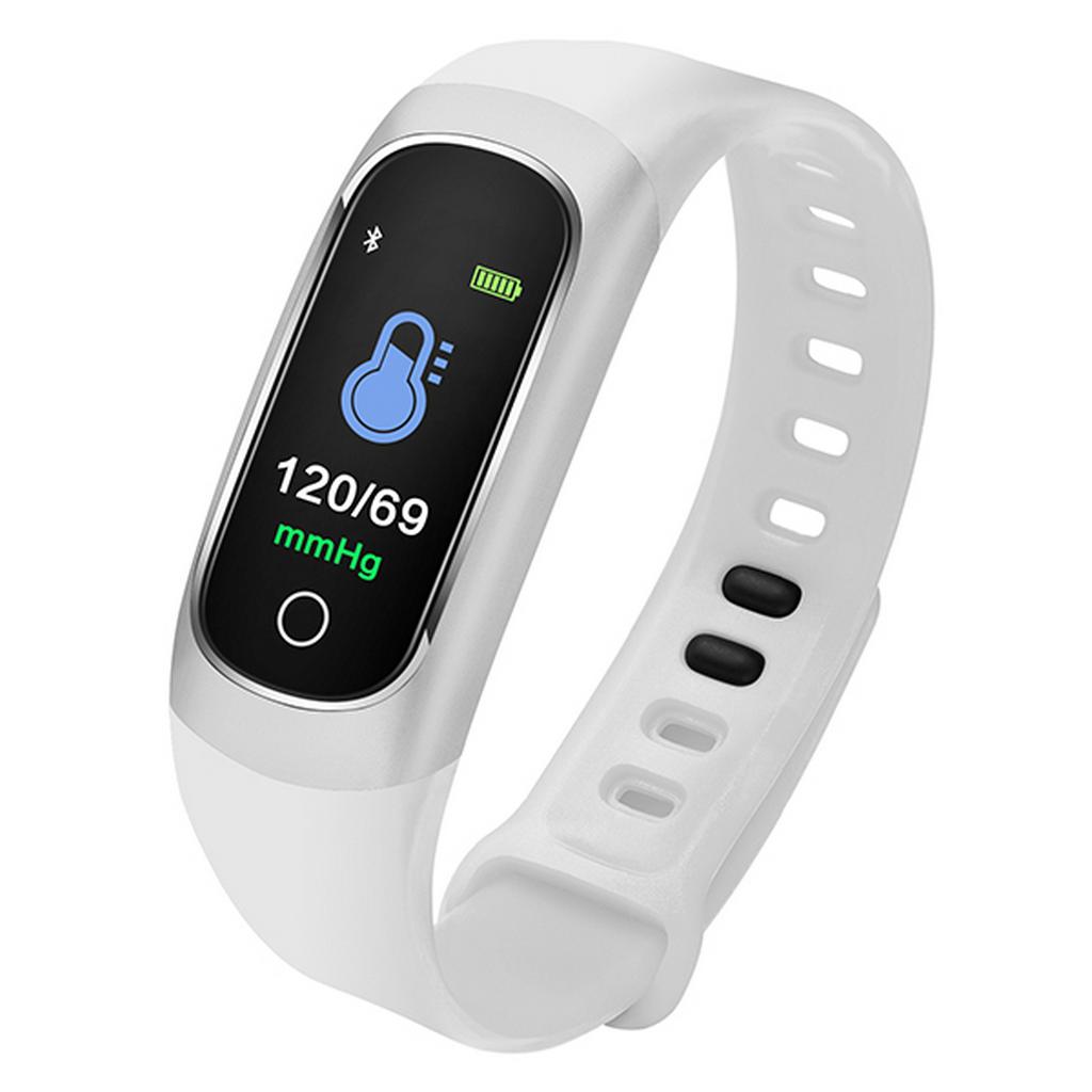 Maxcom Smartband FitGo FW12 Oxygen IP67 Ασημί Silicon Band