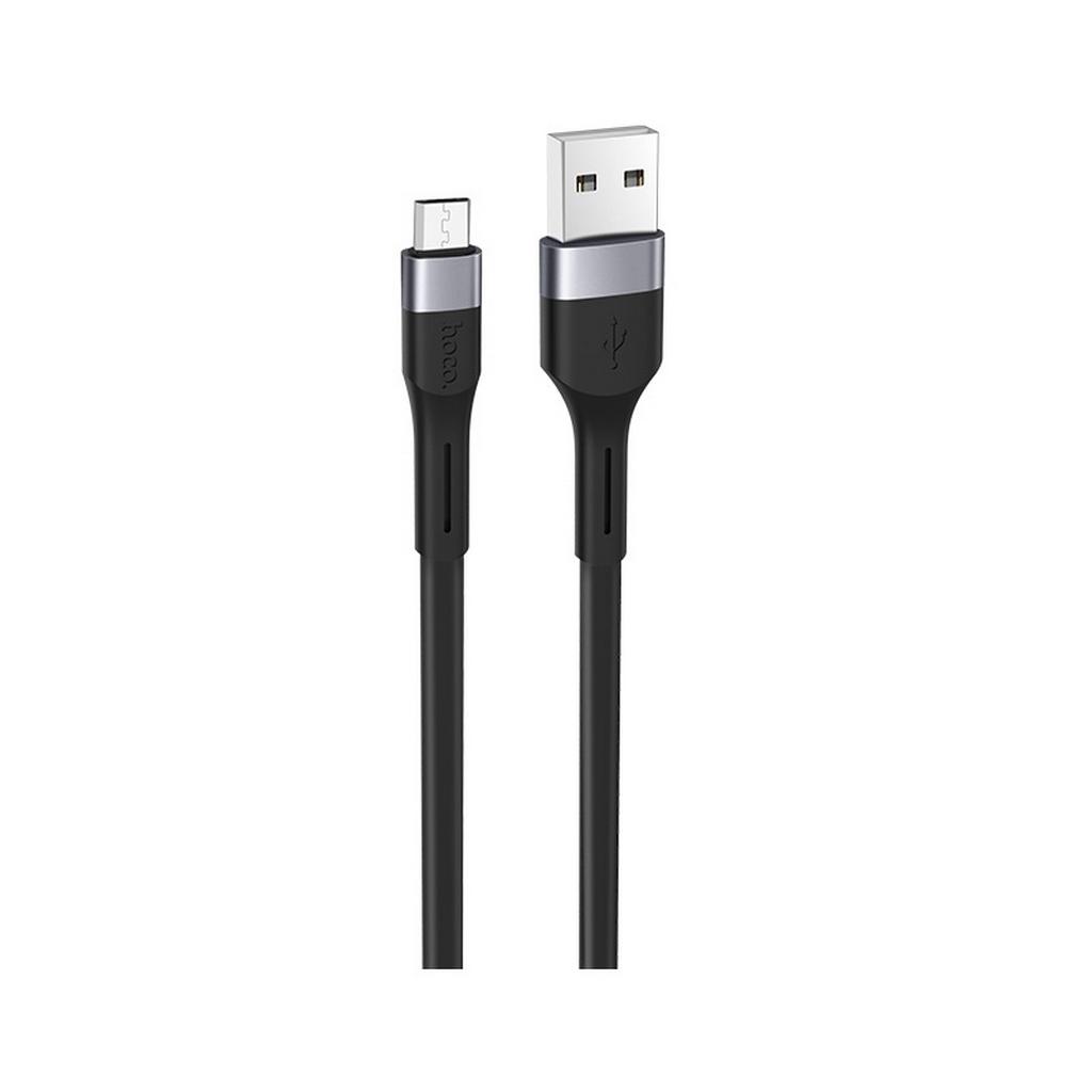 Καλώδιο σύνδεσης Hoco X34 Surpass USB σε Micro-USB Fast Charging 2.4A Μαύρο 1μ