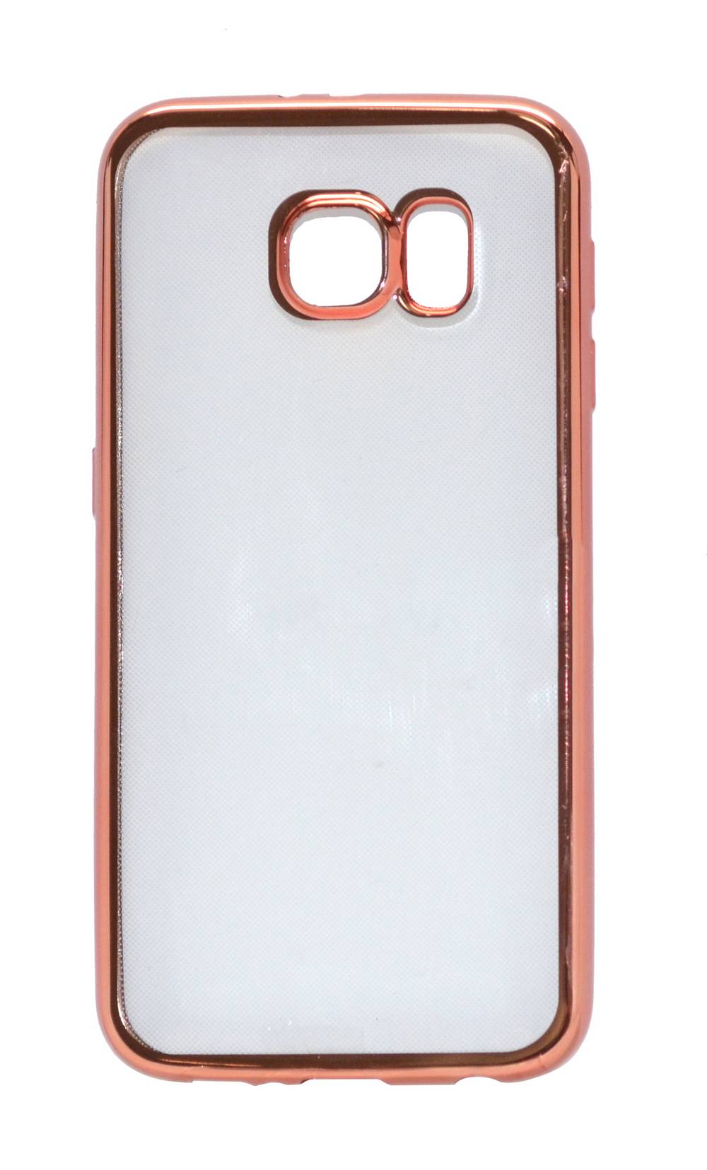 Θήκη Electroplating TPU Ancus για Samsung SM-G920F Galaxy S6 Ρόζ - Διάφανη