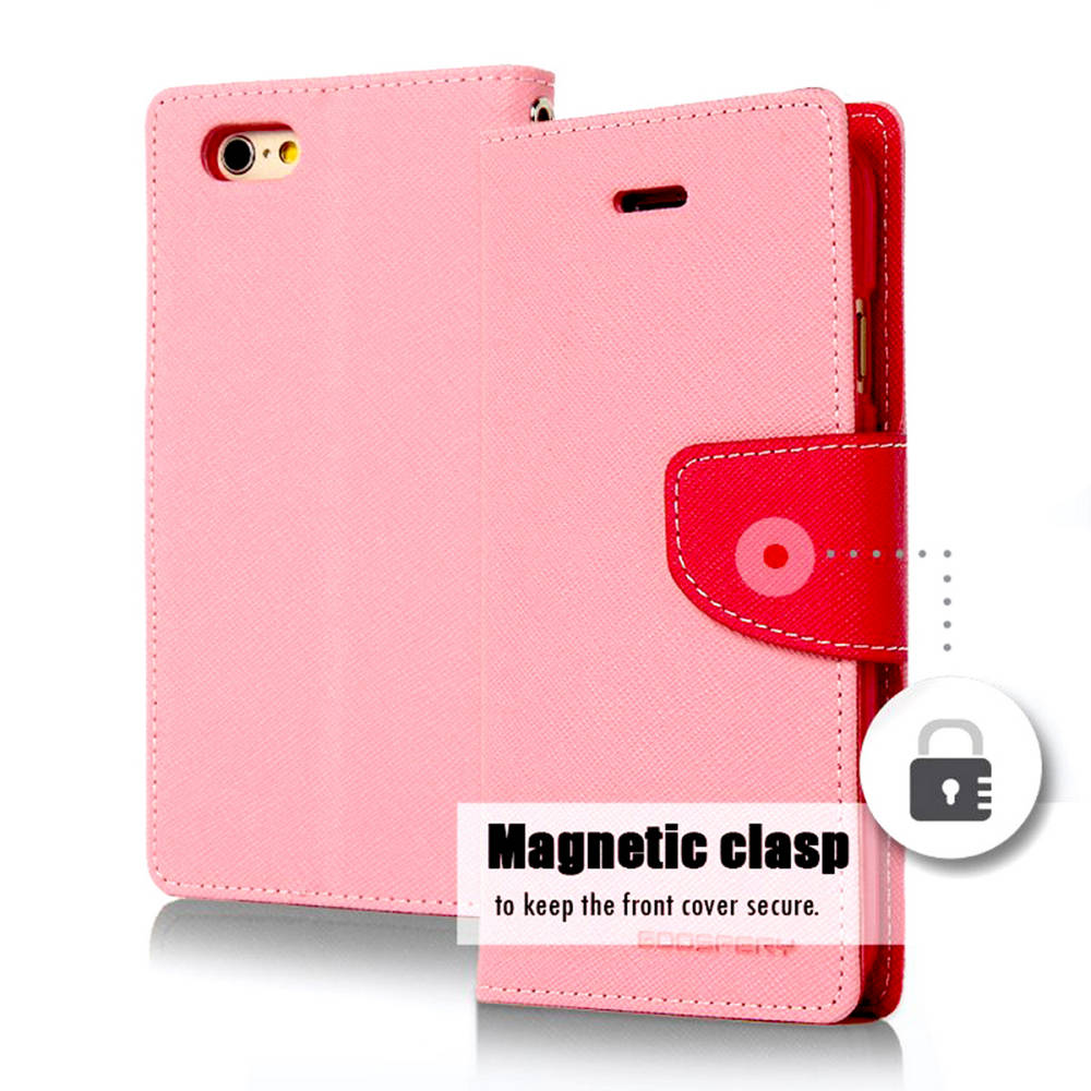 Θήκη Book Goospery Fancy Diary για Apple iPhone 6/6S Ρόζ - Φούξια by Mercury