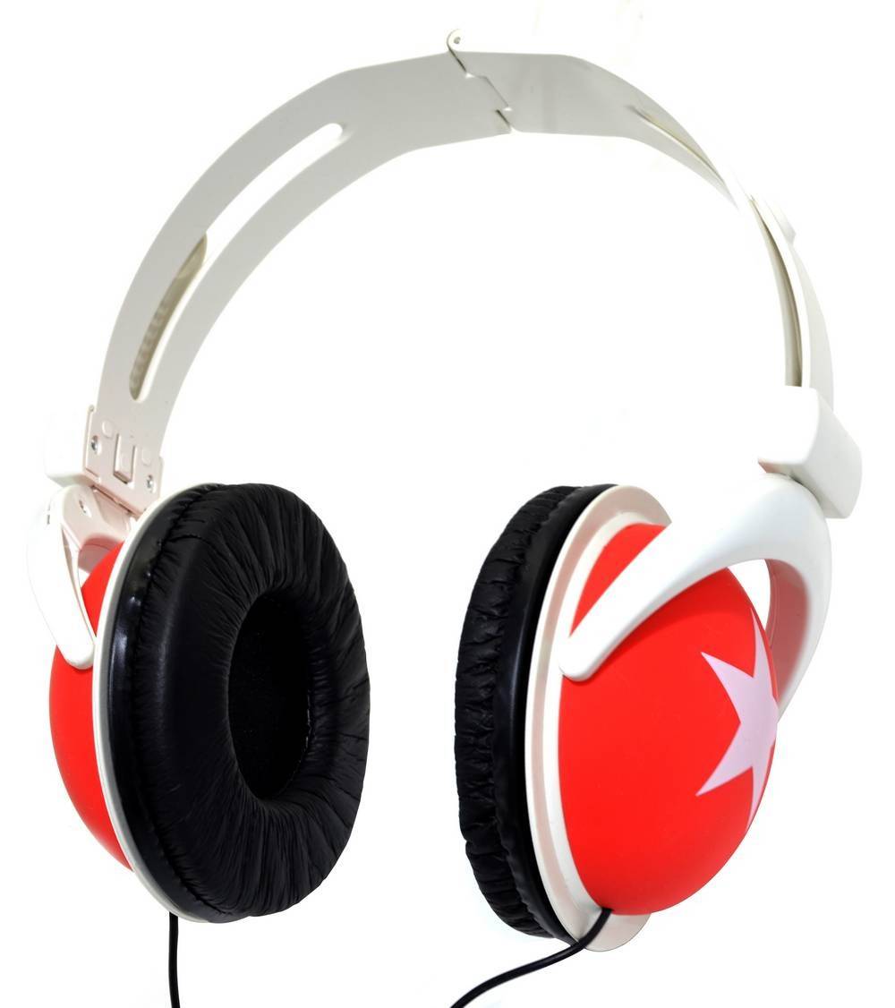 Ακουστικά Stereo Star Foldable Κόκκινα