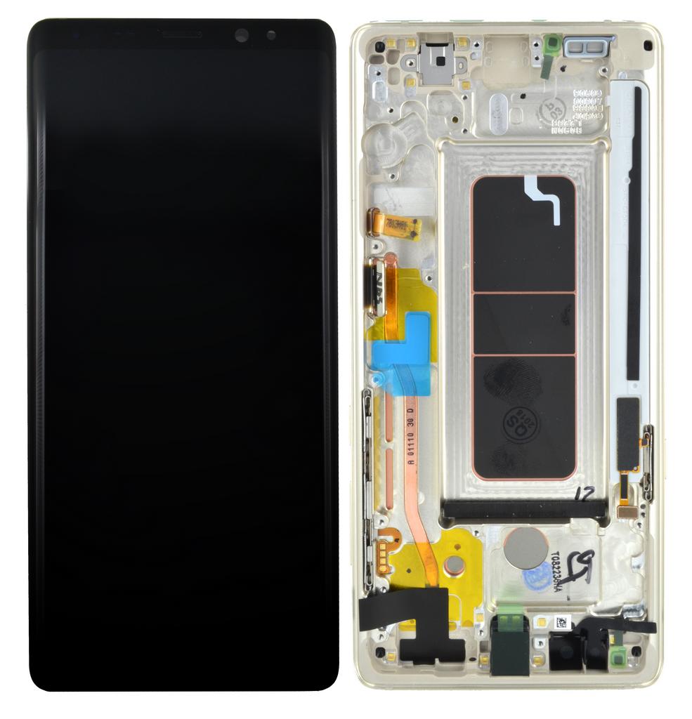 Γνήσια Οθόνη & Μηχανισμός Αφής Samsung SM-N950F Galaxy Note 8 Χρυσαφί GH97-21065D; GH97-21066D