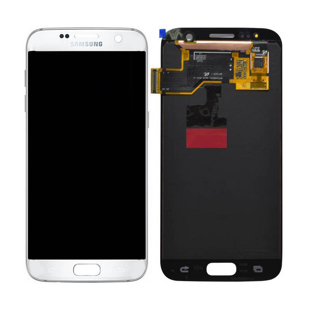 Γνήσια Οθόνη & Μηχανισμός Αφής Samsung SM-G930F Galaxy S7 χωρίς Κόλλα Λευκό GH97-18523D