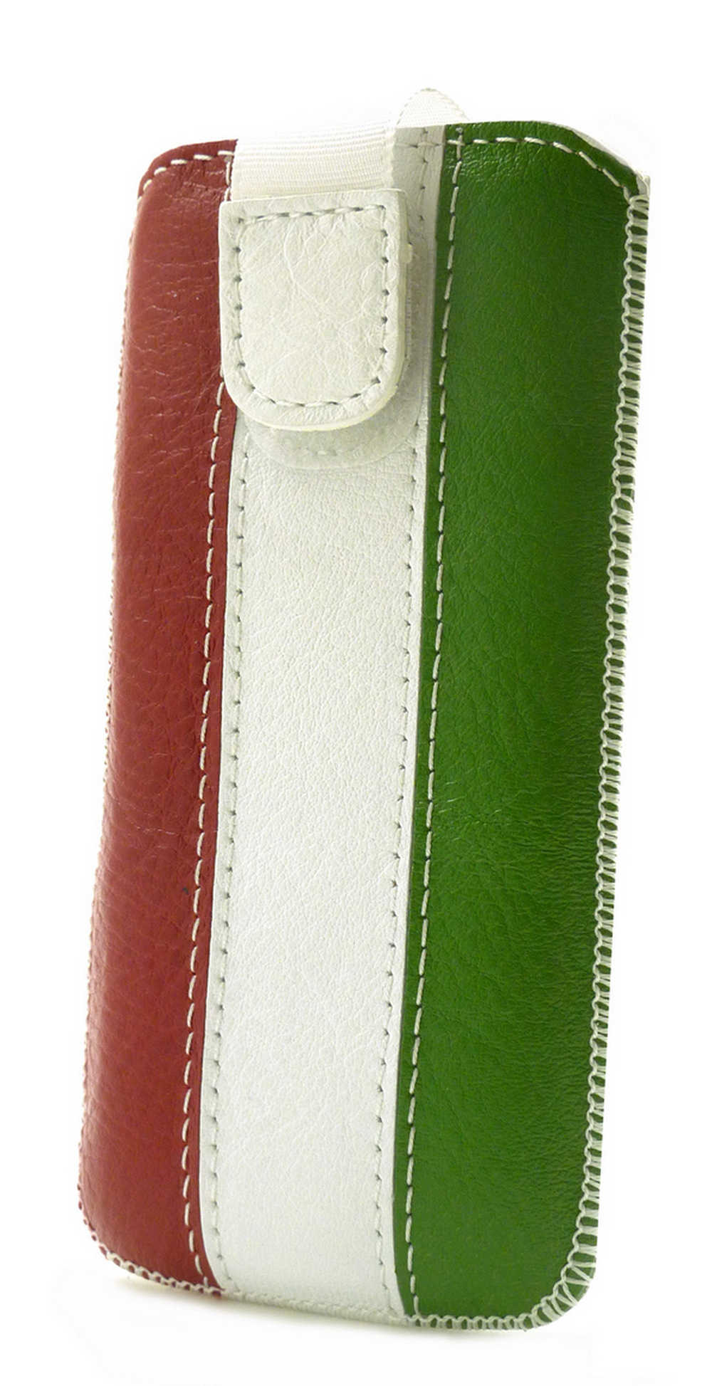 Θήκη Protect Ancus Italy Flag για Apple iPhone SE/5 Δέρμα Λευκή