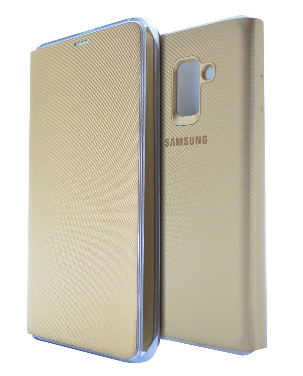 Θήκη Book Samsung Neon Flip Cover EF-FA530PFEGWW για SM-A530F Galaxy A8 (2018) Χρυσαφί