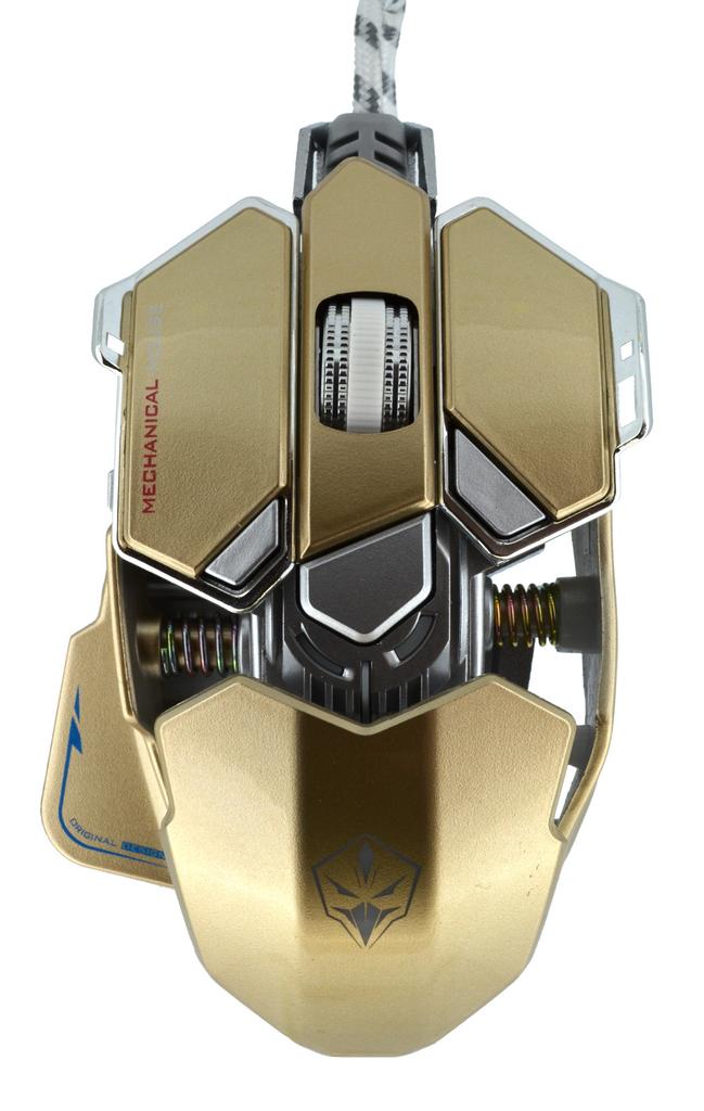 Ενσύρματο Ποντίκι Mechanical Gaming Mouse Luom G10 Led με 10 Πλήκτρα και 4000 DPI Χρυσαφί